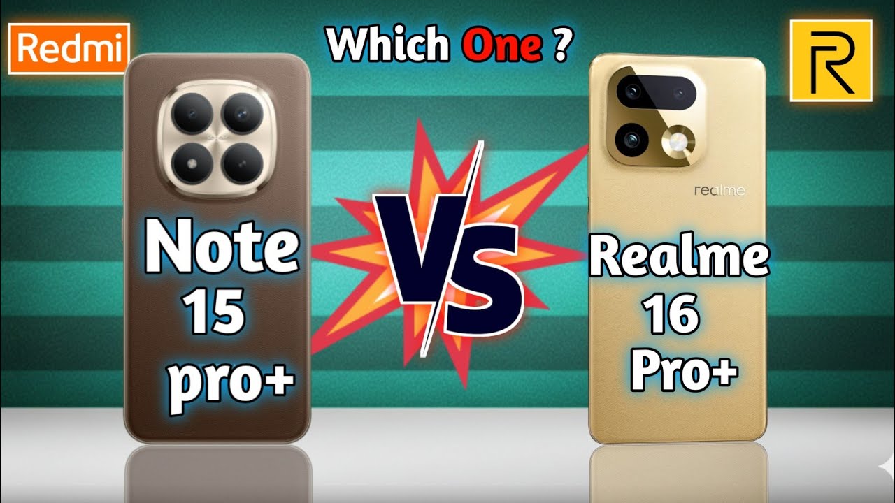 Redmi Note 15 Pro+ vs Realme 16 Pro+ 🔥 Full Comparison | Specs, Camera, Performance | Under ₹40,000