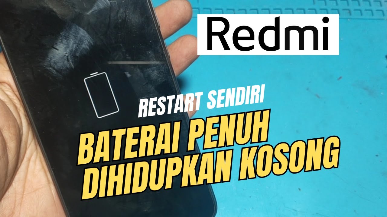 Cara Mengatasi Hp Redmi Baterai Penuh Dihidupkan Kosong‼️Hidup Sampai Logo Restart/Mati