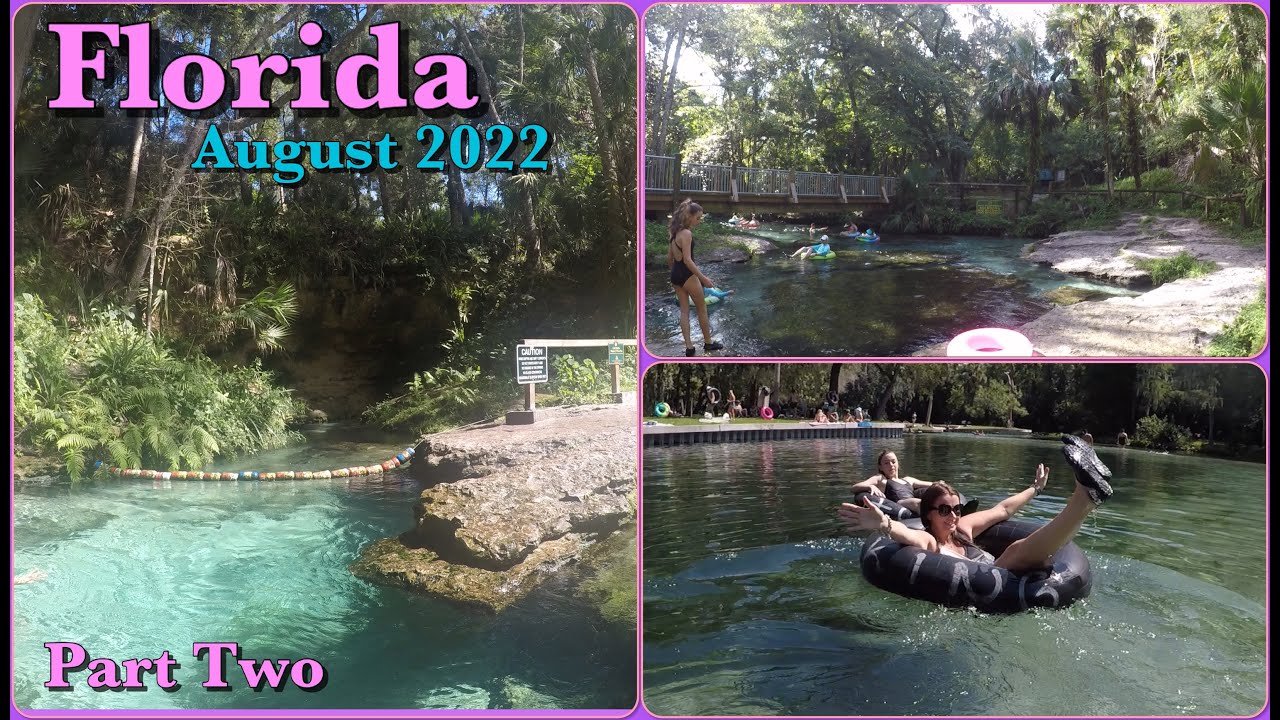 Rock Springs - Tubing down a natural lazy river + Applebees || Part Two | Florida Vlogs August 2022