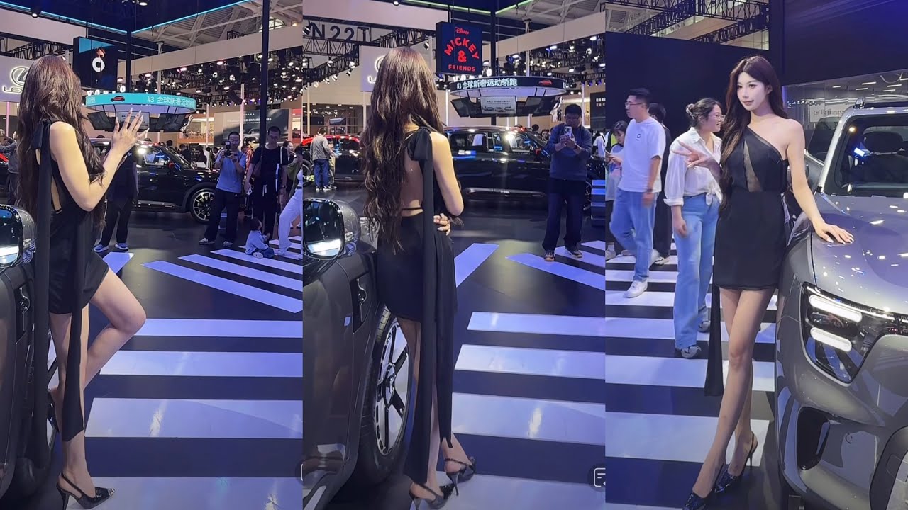 20251005天津国际车展 网红美女车模随拍@李知鱼 #网红拍摄 #美女车模