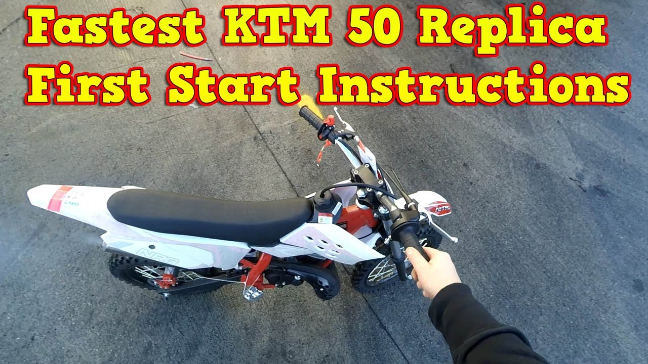 Mega Szybki Mini Cross 50 - Instrukcja Jak Odpalić Silnik - NRG50 od Nitro Motors