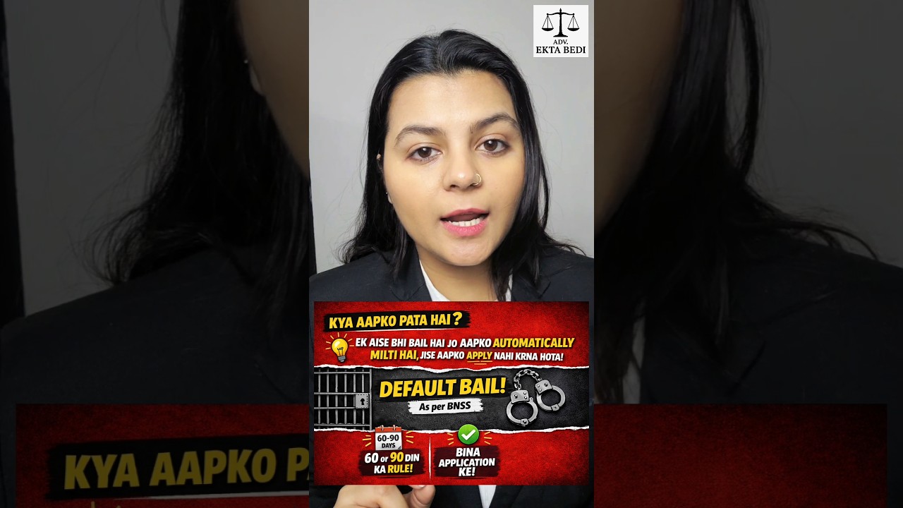 Automatic Bail? Sach ya Myth! | Default Bail BNSS 🔥 #bail #anticipatorybail #law #indianlaw #bnss