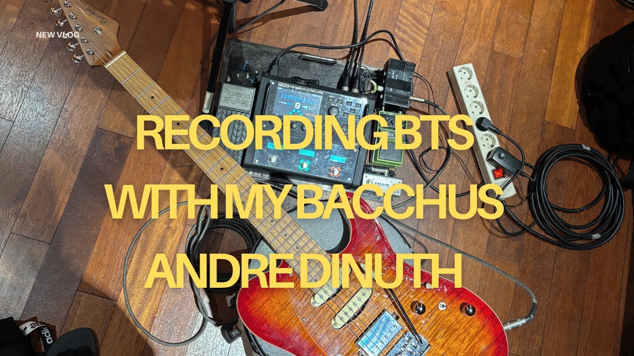 RECORDING WITH MY BACCHUS SIGNATURE GUITAR CHERRY BURST