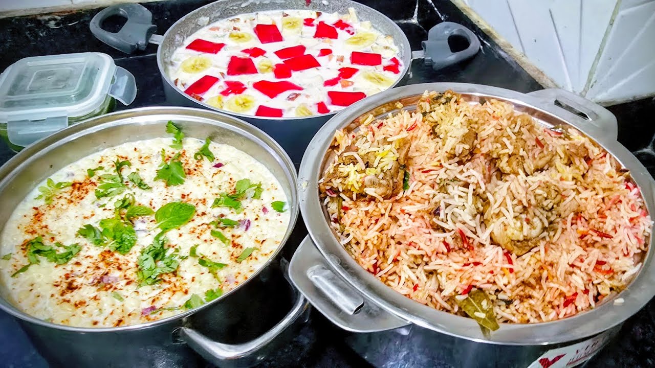 स्पेशल दमजानी रेसिपी | दमपुक बिरयानी, ठंडा रायता और i Special | Dum Puk Chicken Biryani, 