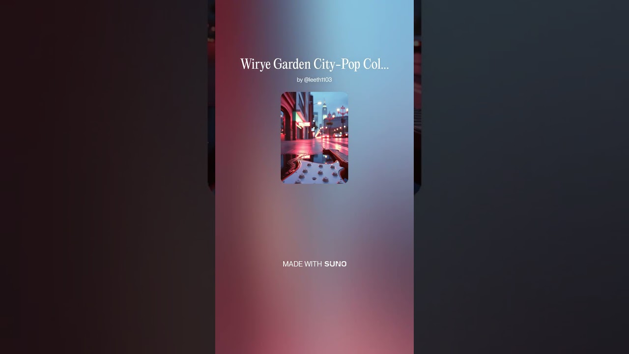 Wirye Garden City Pop Colors
