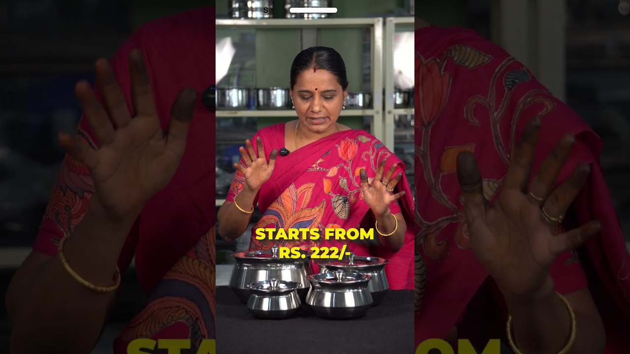 Traditional cooking, modern strength 🍲✨ Stainless Steel Handi for rich, flavorful meals 🔥