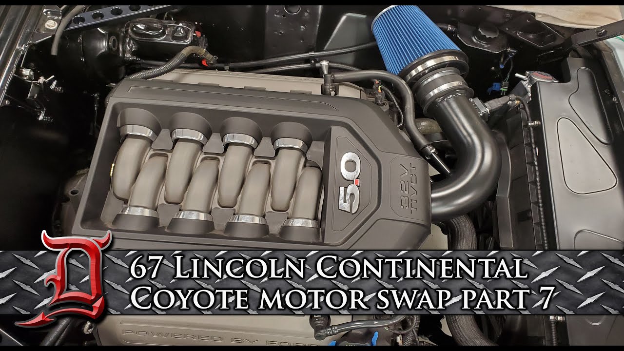 Episode 7-Detroit Deviant Coyote Swap Lincoln Continental - Final engine and transmission install