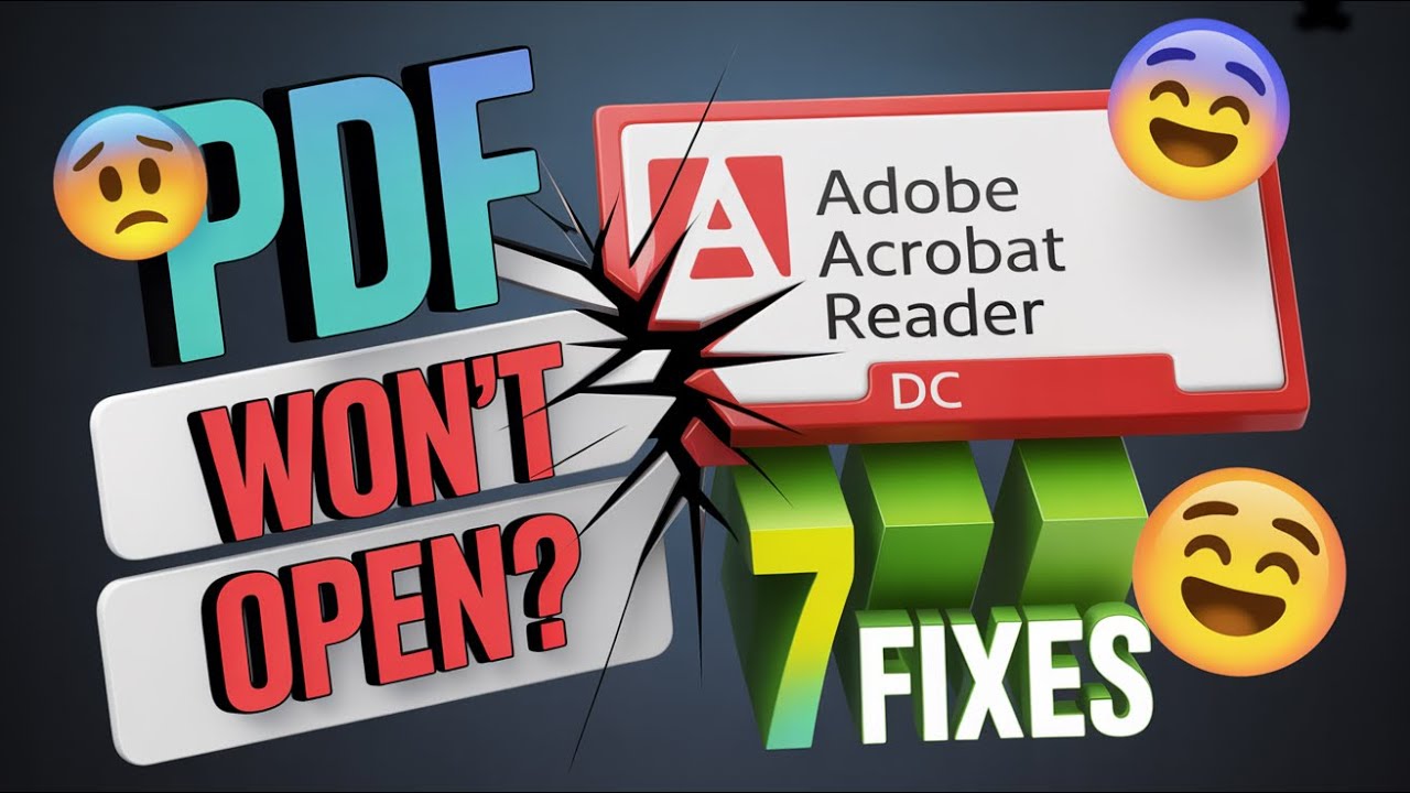 PDF Not Opening in Adobe Reader? 7 Fixes That Actually Work (2026)