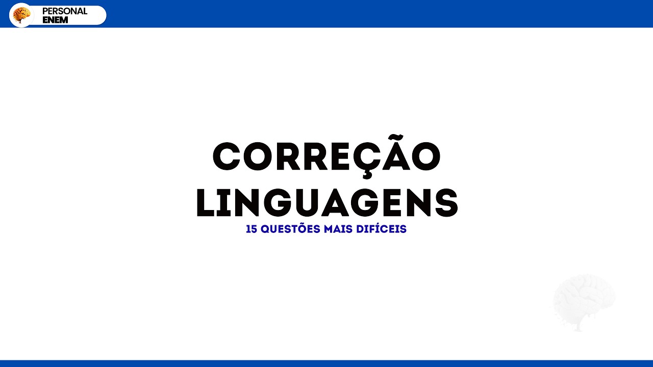 Bernoulli 0 - 2026 (Correção das 15 questões mais difíceis de linguagens)