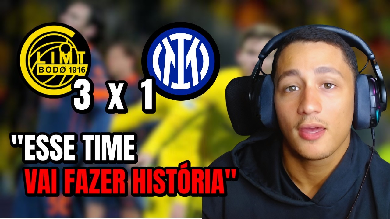 BODO GLIMT JOGA MUITO E COMPLICA A INTER NA IDA! BODO/GLIMT 3X1 INTER DE MILÃO - GABRIELMAC REACT