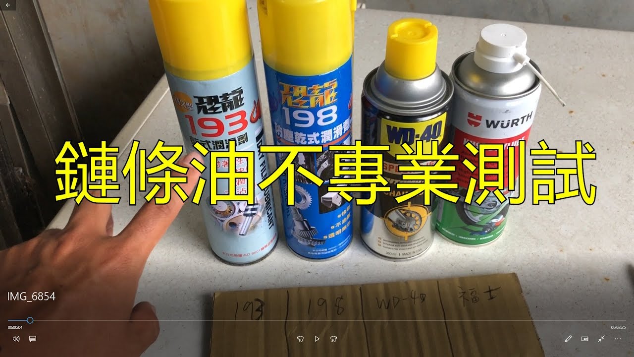 高CP值鏈條油測試