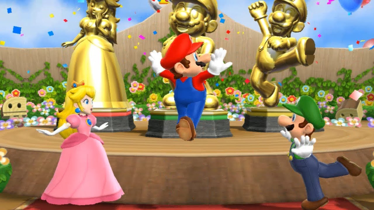 Mario Party 9 Step It Up - 1 vs. Rivals - Team Peach, Mario, Luigi vs Wario| Cartoons Mee