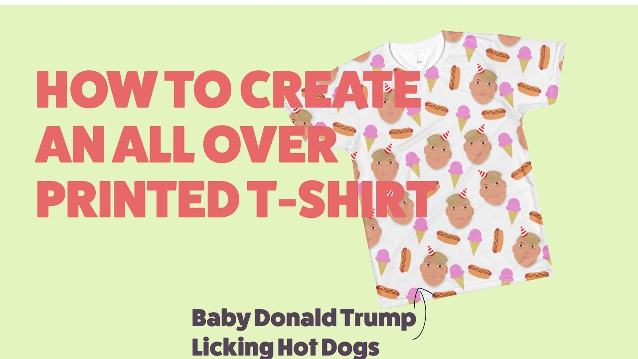 How to Create an All Over (Sublimation) Print Shirt using Printful