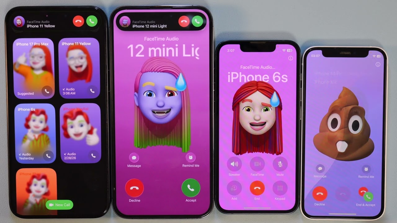 facetime incoming call & outgoing call iphone 15pm iphone 14pm iphone 12 mini iphone 13 mini