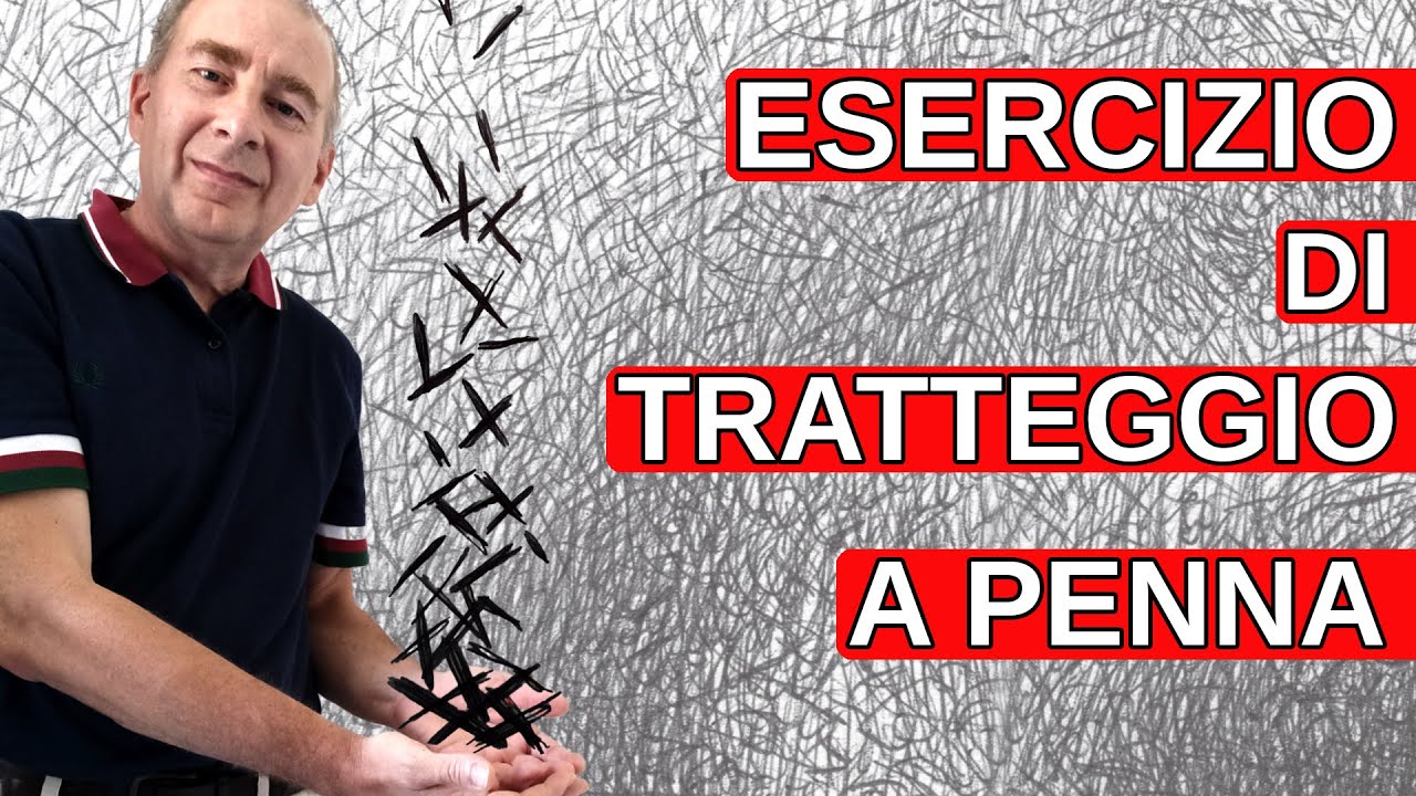 Esercizio di tratteggio a penna
