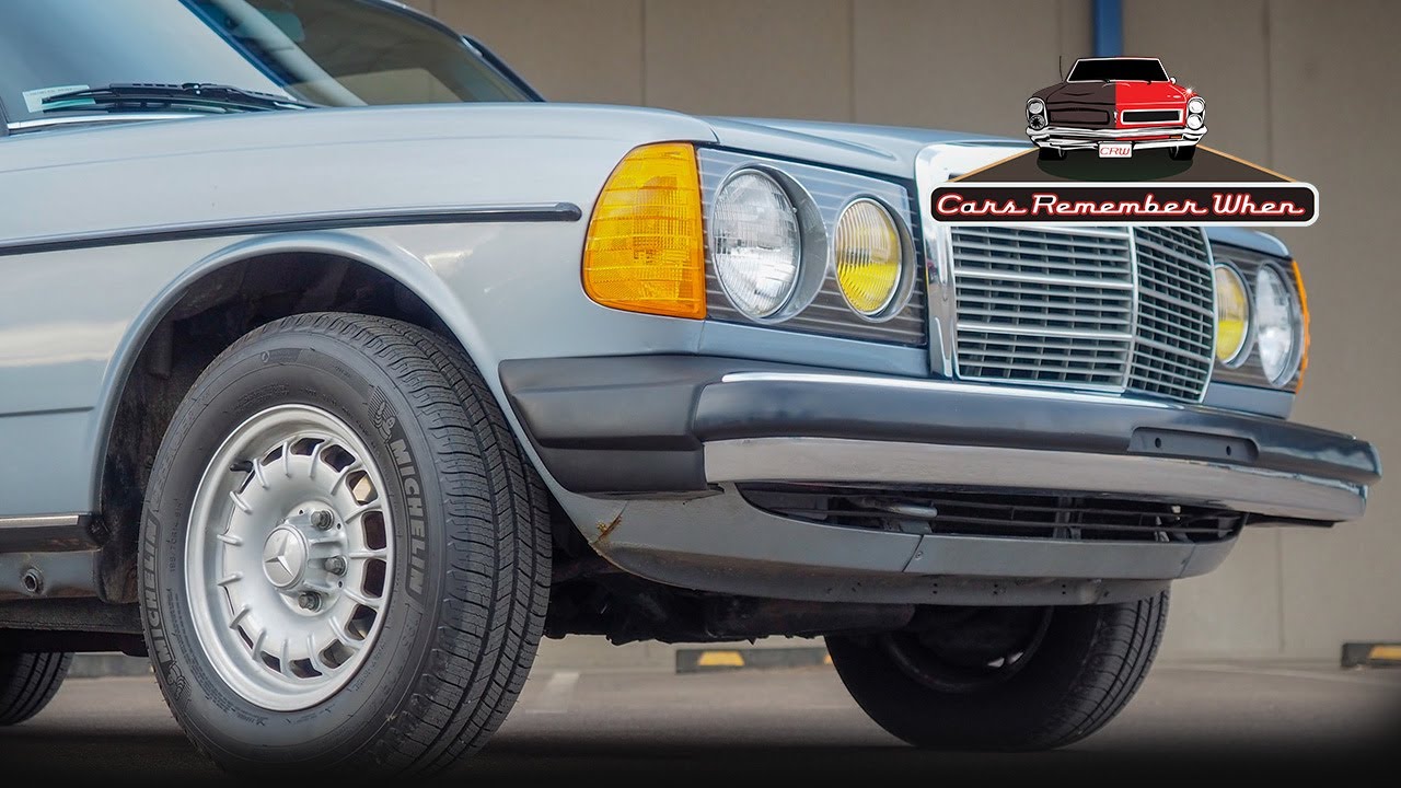 Silver Blue 1984 Mercedes 300D 3.0L Inline 5 Turbo Diesel Classic Cars