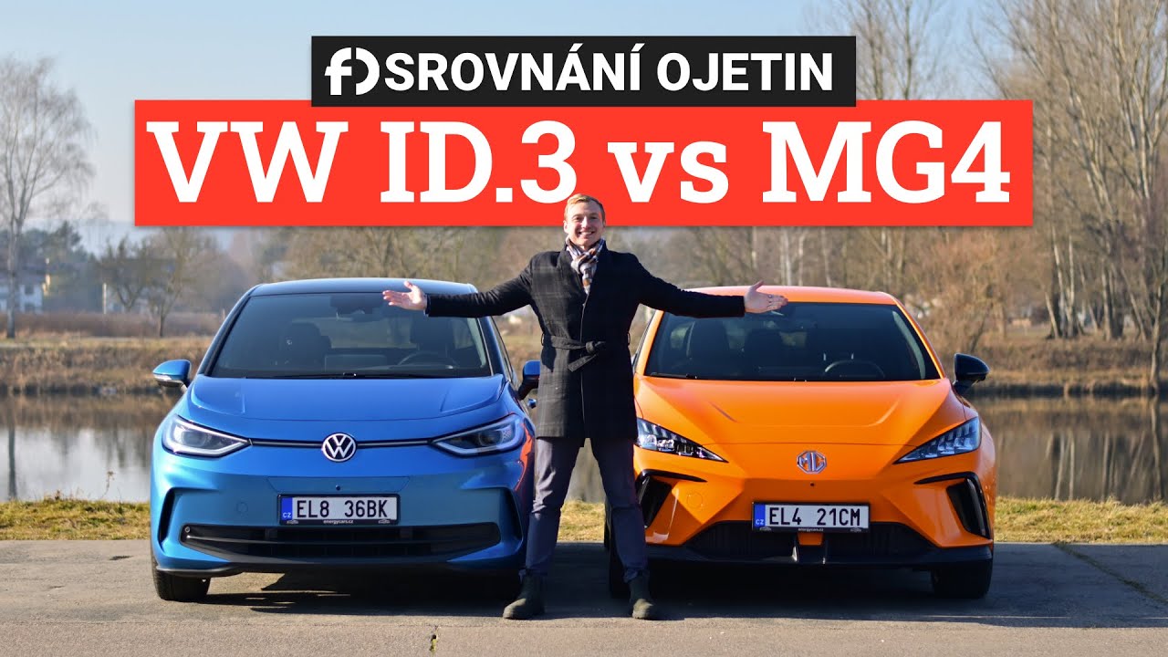 Velké srovnání ojetých elektrických hatchbacků VW ID.3 a MG4. Který z nich je lepší koupit?