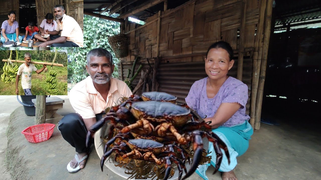 Crab Cooked with Bamboo Shoot | Pahadi Lifestyle Vlog