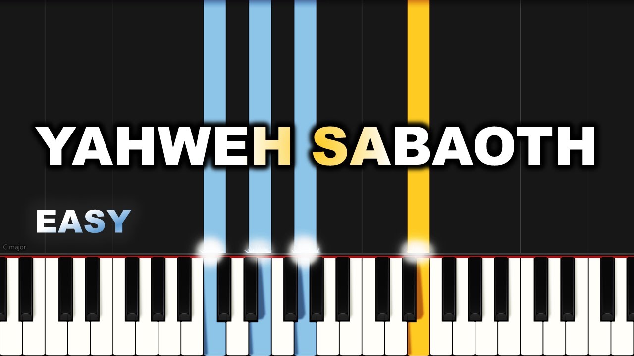 Nathaniel Bassey - Yahweh Sabaoth | EASY PIANO TUTORIAL BY Extreme Midi