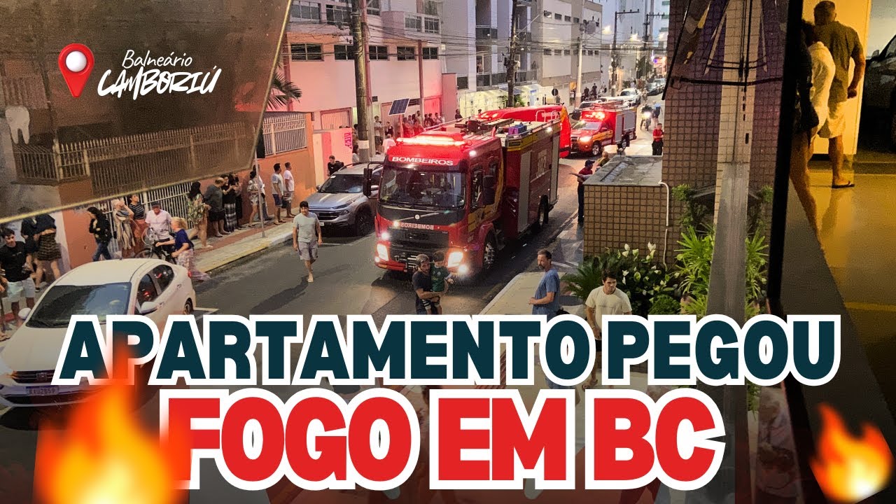 Incêndio REAL em apartamento em Balneário Camboriú - Gravamos TUDO!