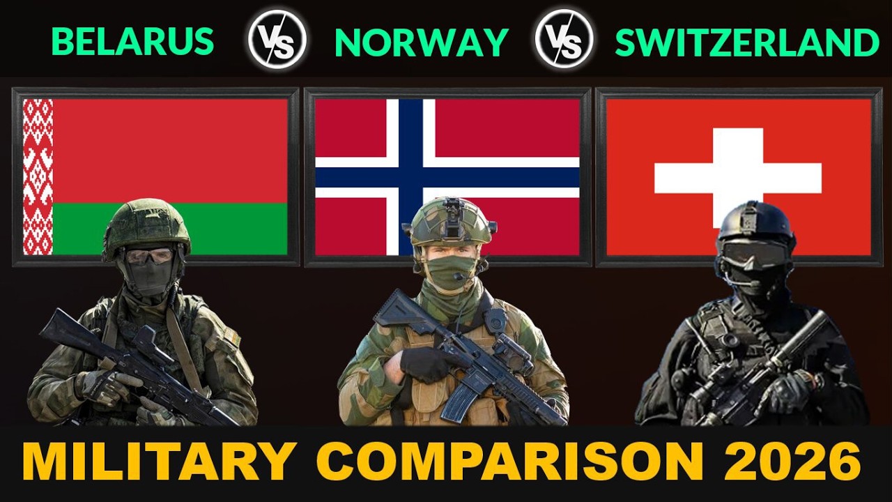 Belarus vs Norway vs Switzerland: Military Power Comparison 2026