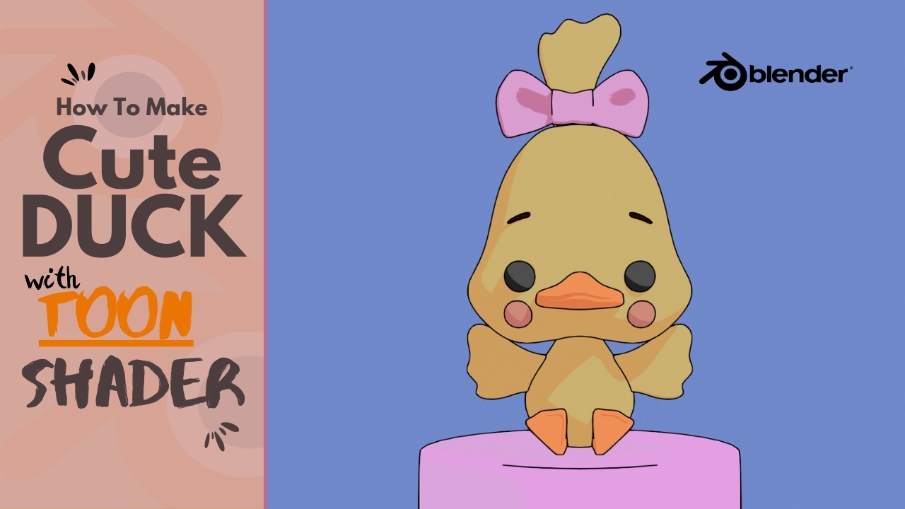 Create a Cute Cartoon Duck in Blender 4.2 | Easy 3D Modeling & Shading Tutorial for Beginners