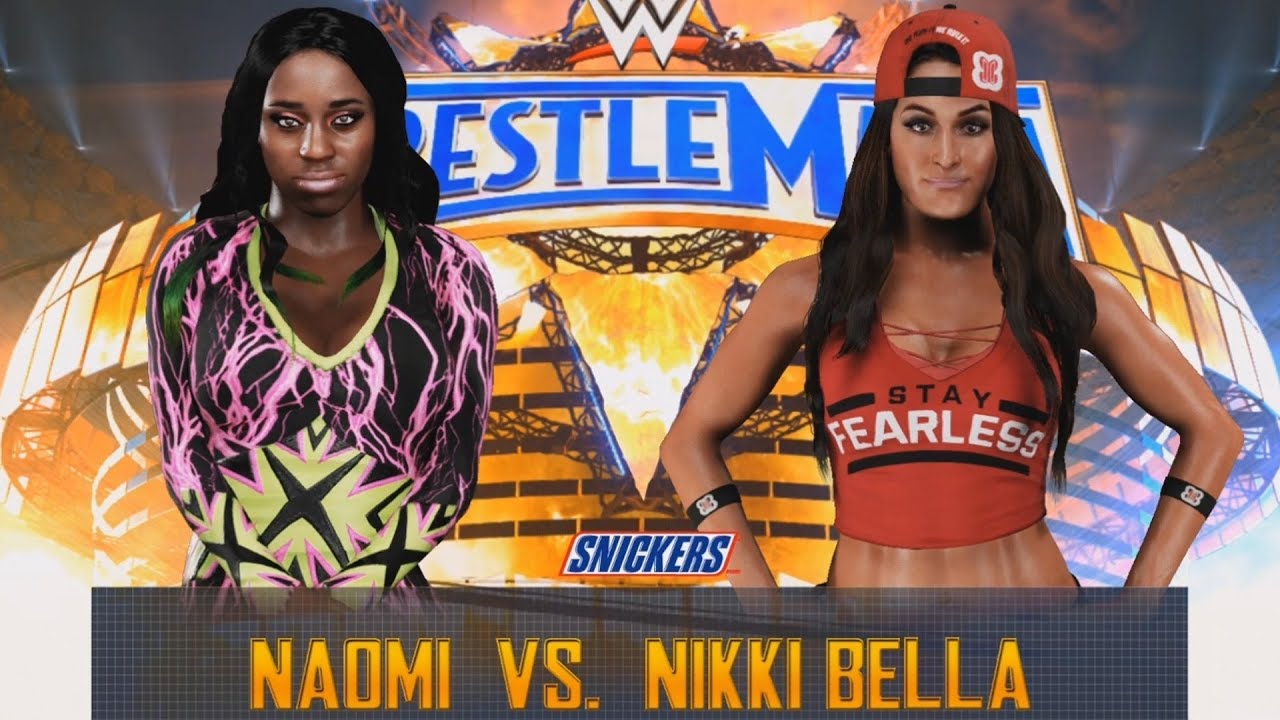 WWE 2K18 - Naomi vs Nikki Bella - Gameplay (PS4 HD) [1080p60FPS]