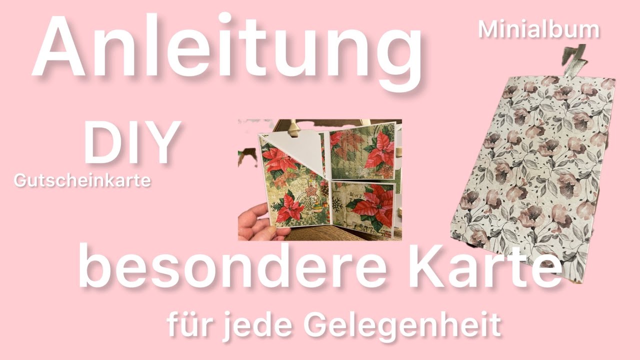 Anleitung Karte aus Actionmaterial für alle Anlässe für Anfänger und Profis geeignet