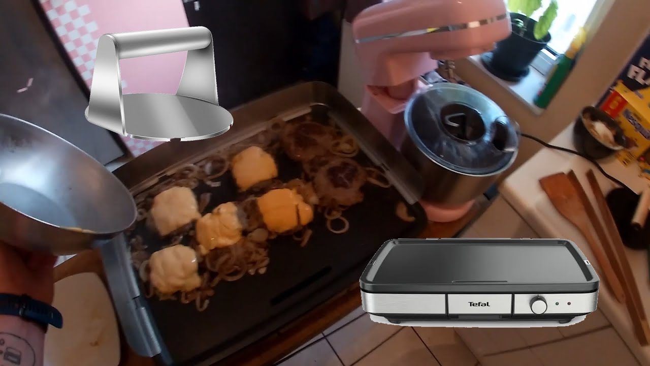 First attempt at Smash Burgers on the Tefal Maxi Plancha flat top