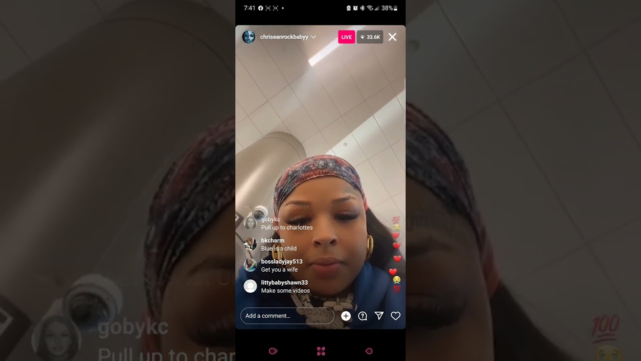 chriseanrock ig live talking about blueface