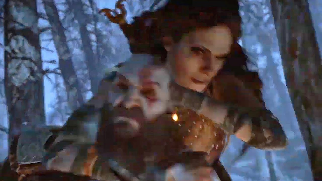 Freya Trying to Snaps Kratos Neck Like Baldur God of War Ragnarök (PS5) 4K Ultra HD