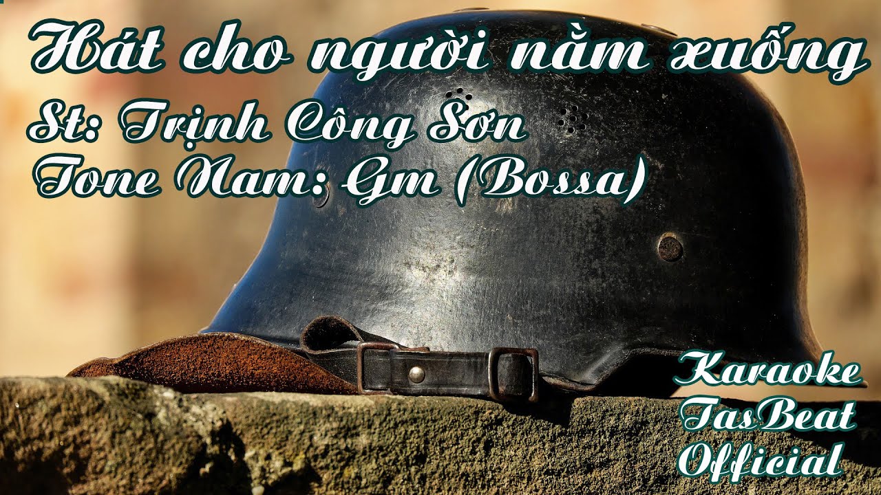Karaoke Hát Cho Người Nằm Xuống (Bossa) Tone Nam | TAS BEAT