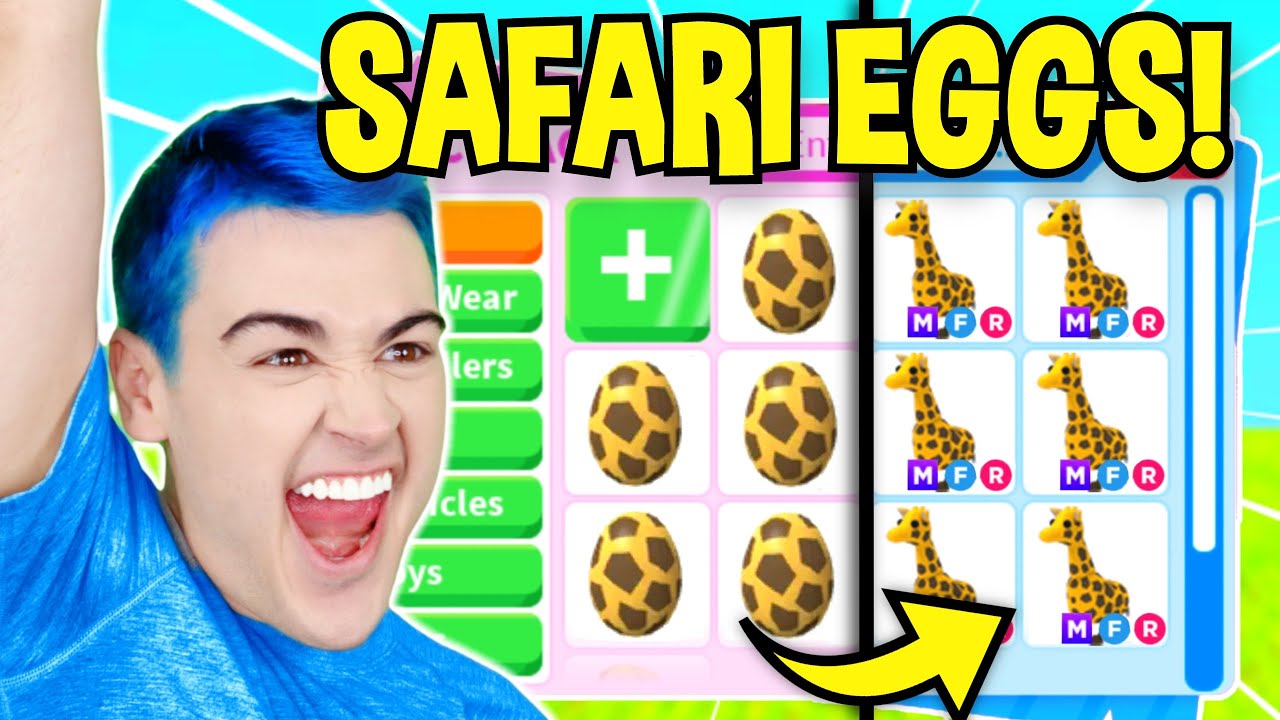 OPENING 100 *SAFARI EGGS* In Adopt Me!! GIRAFFE EGG *EXPENSIVE* UNBOXING With INSANE LUCK!! (Roblox)