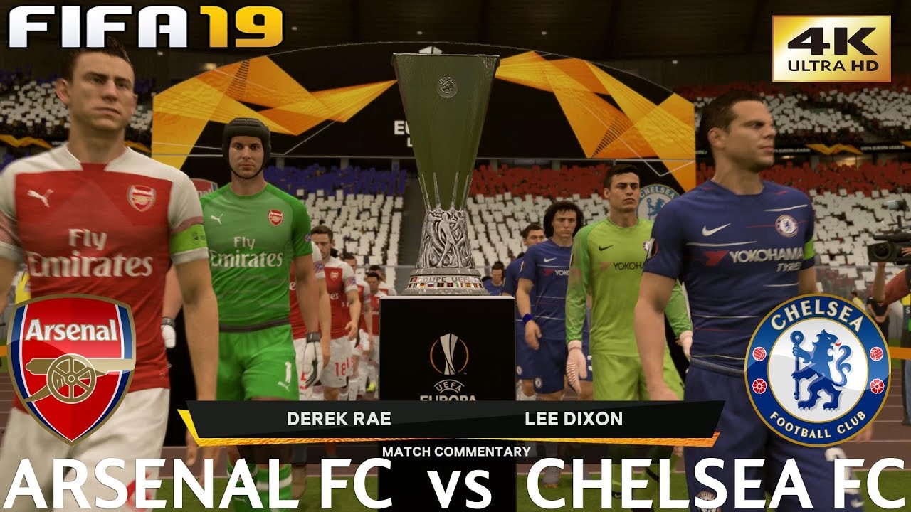 FIFA 19 (PC) Arsenal vs Chelsea | UEFA EUROPA LEAGUE FINAL | 29/5/2019 | 4K 60FPS