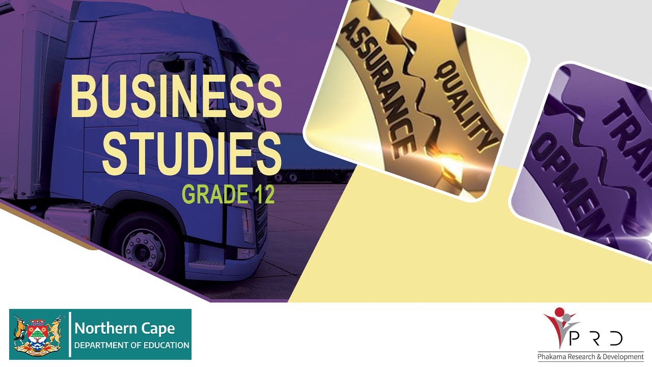 BUSINESS STUDIES GRADE 12 PRESENTATION AND DATA RESPONSE