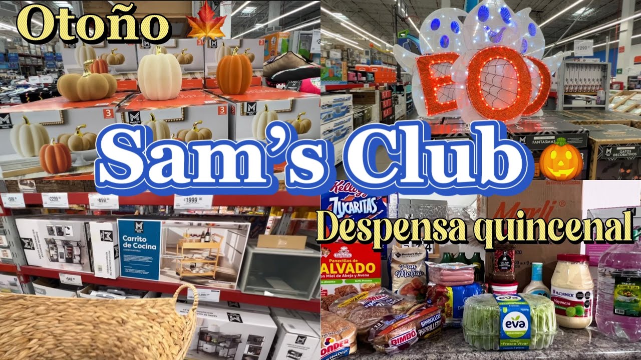 COMPRAS, EN SAMS CLUB/ OTO&Ntilde;O 🍁 DESPENSA PARA 4 🛒 #samsclub #compras #hogar #haul #casapequena