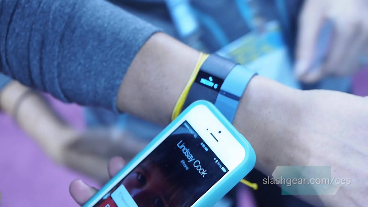 Fitbit Force caller ID demo