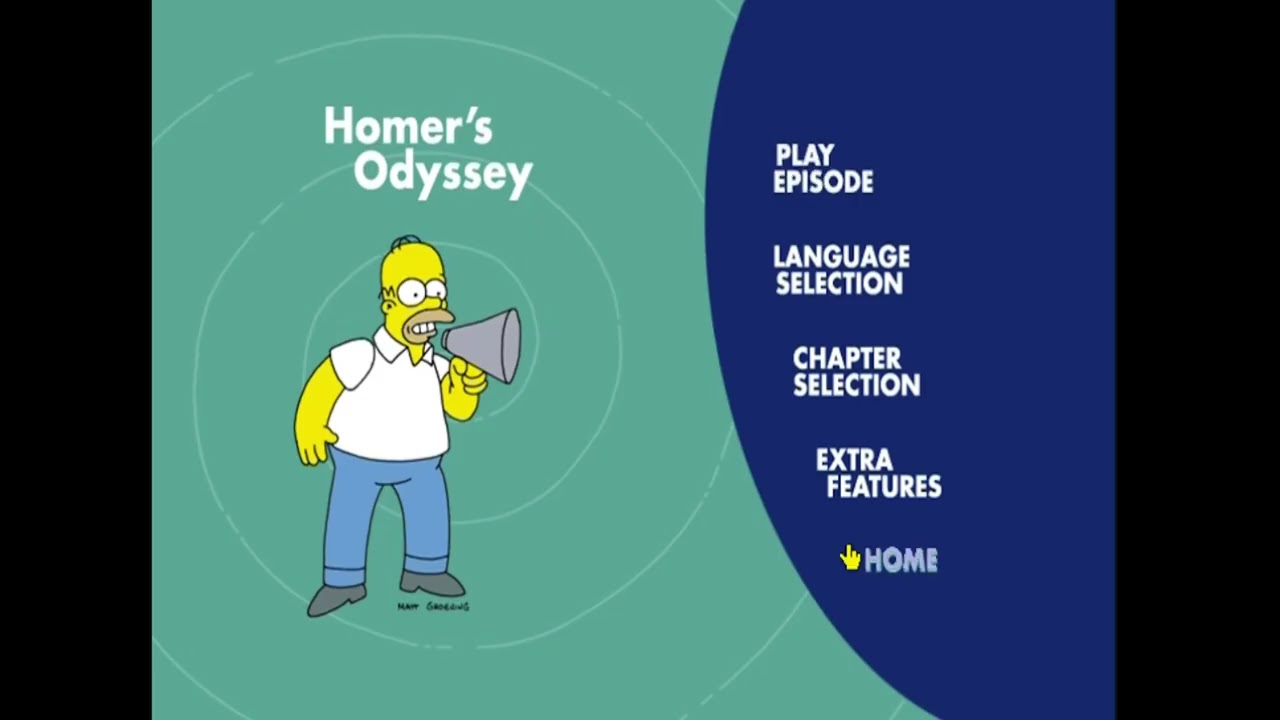 The Simpsons The Complete First Season Disc 1  DVD Menu Walk through