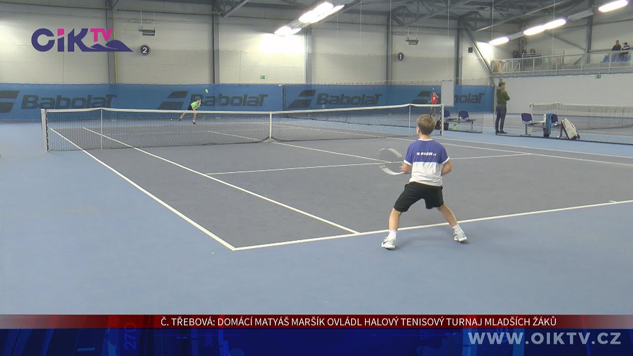 Česká Třebová: Domácí Matyáš Maršík ovládl halový tenisový turnaj mladších žáků