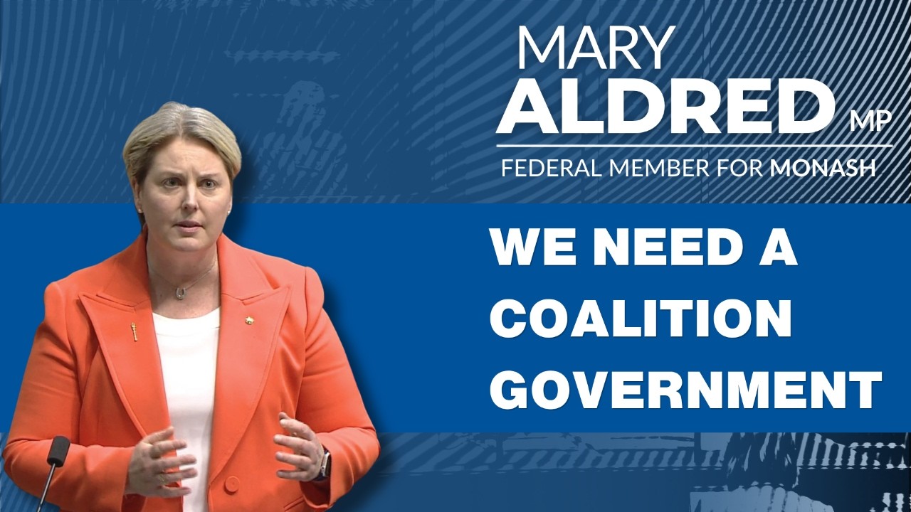 SPEECH | WE NEED A COALITION GOVERNMENT