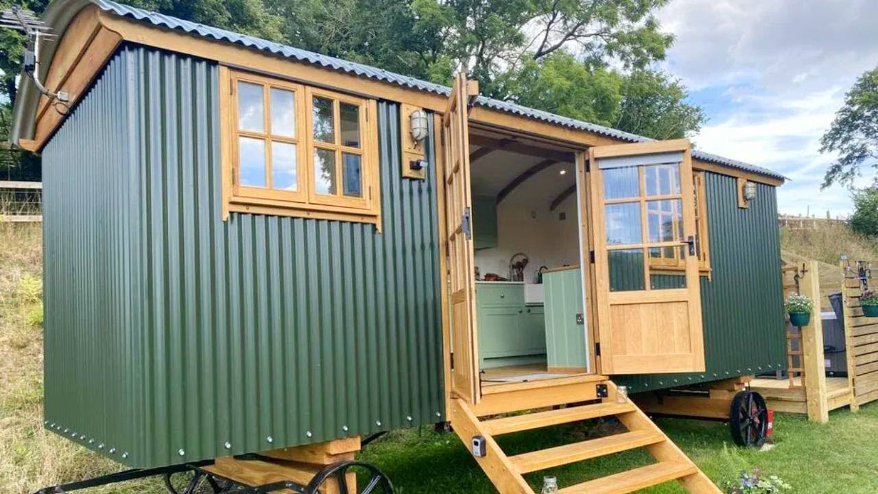The Most Rustic Shepherds Hut House, I've Ever Seen | Living Design Tiny House