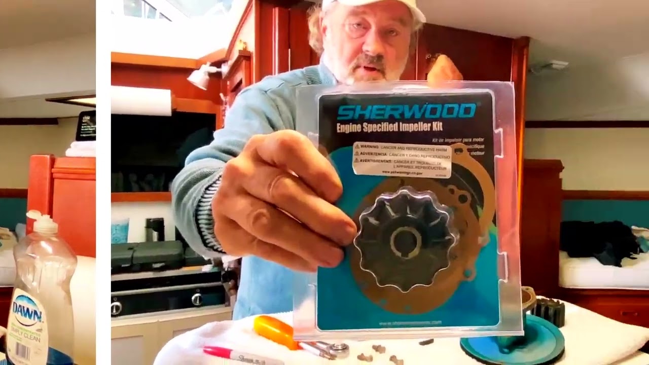 HOW TO REPLACE A FRESH WATER IMPELLER ON  A SHERWOOD RAW WATER PUMP