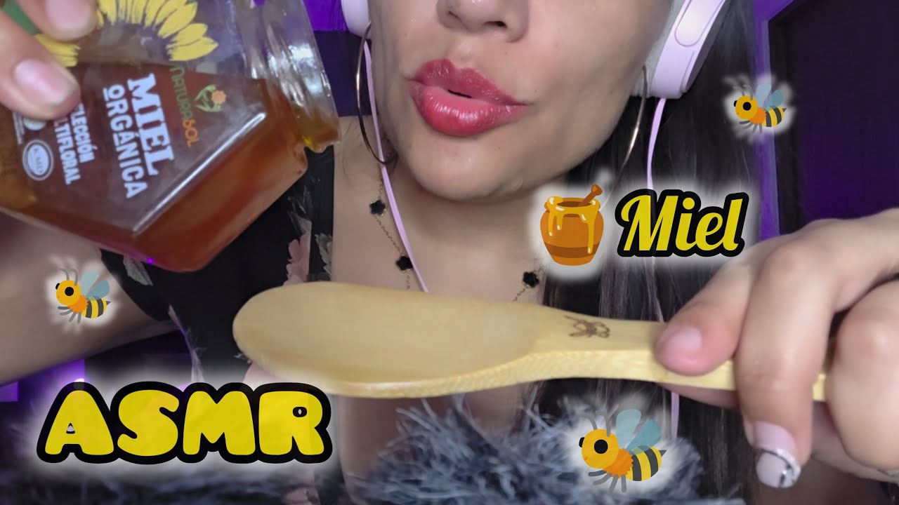 ASMR | MIEL + SP1T PAINTING | CASI SIN HABLAR 🤭 muy relajante #asmr #asmrvideo 