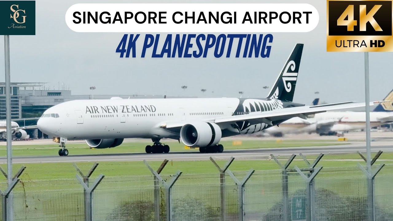 10 Minutes of Nonstop 4K PLANESPOTTING at Singapore Changi Airport 🇸🇬!