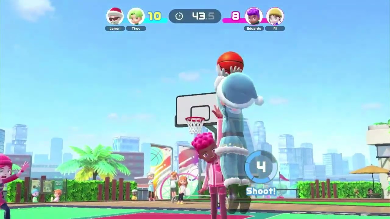 WR - FASTEST BASKETBALL 2 ON 2 (STRONG) - SWITCH SPORTS