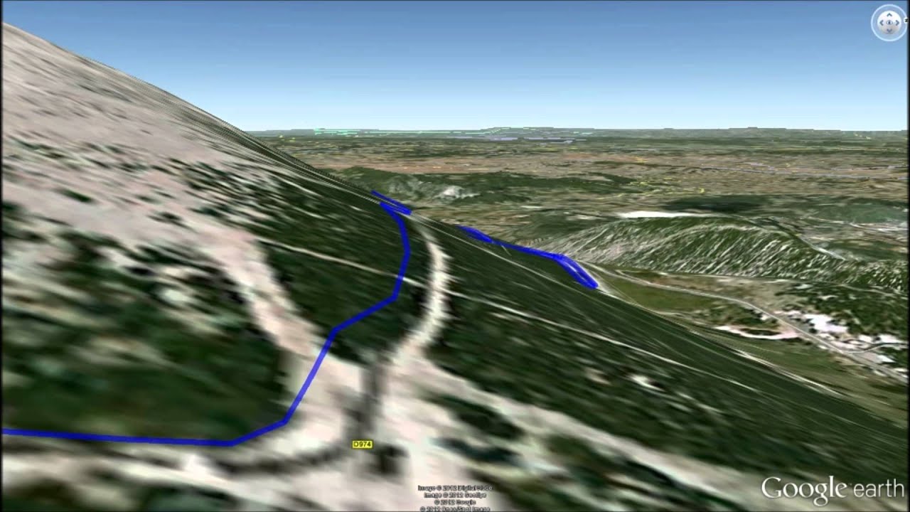 3D tour Mont Ventoux (1909m) from Sault - Maulacene