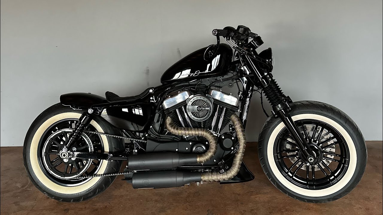 Harley Davidson Sportster Forty Eight 48, Bobber, KessTech Klappenauspuff - Verkaufsvideo