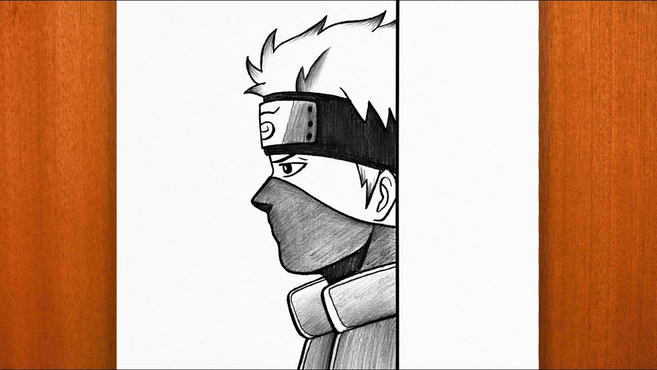 How to Draw Kakashi Hatake (Naruto) | Easy Step-by-Step Tutorial for Beginners