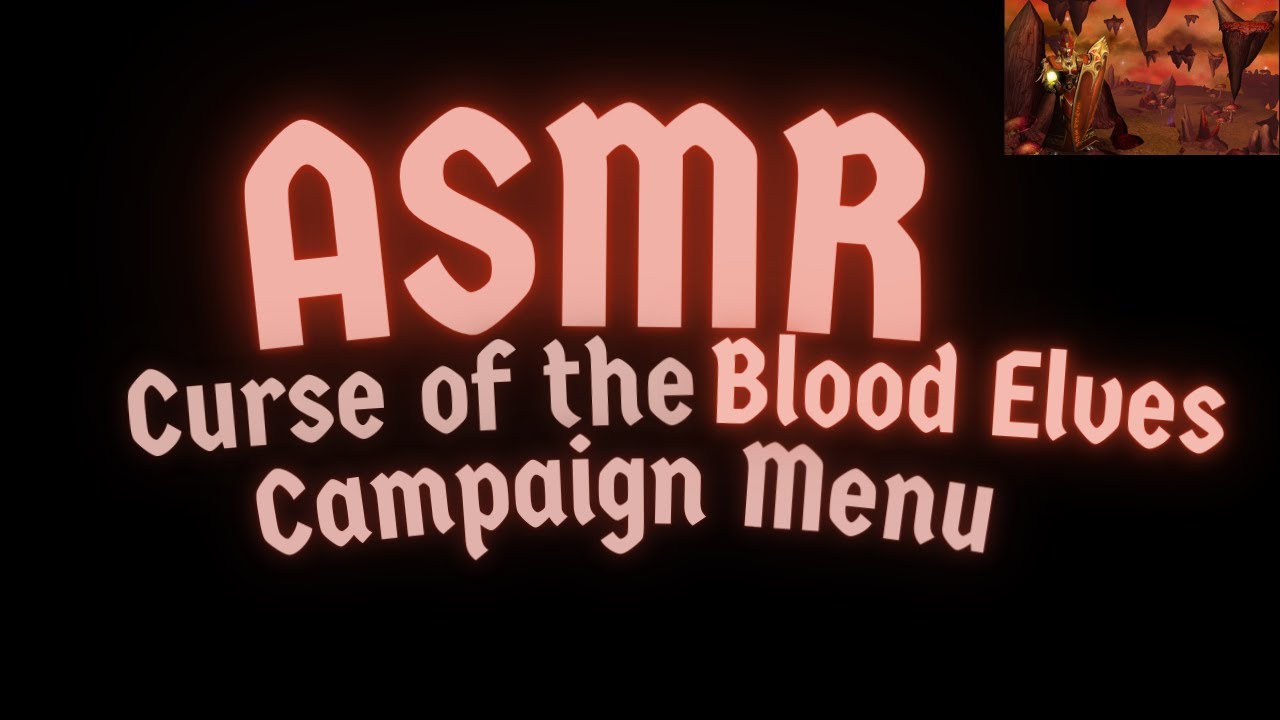Alliance Campaign Menu Lo-fi ASMR | Warcraft III: The Frozen Throne