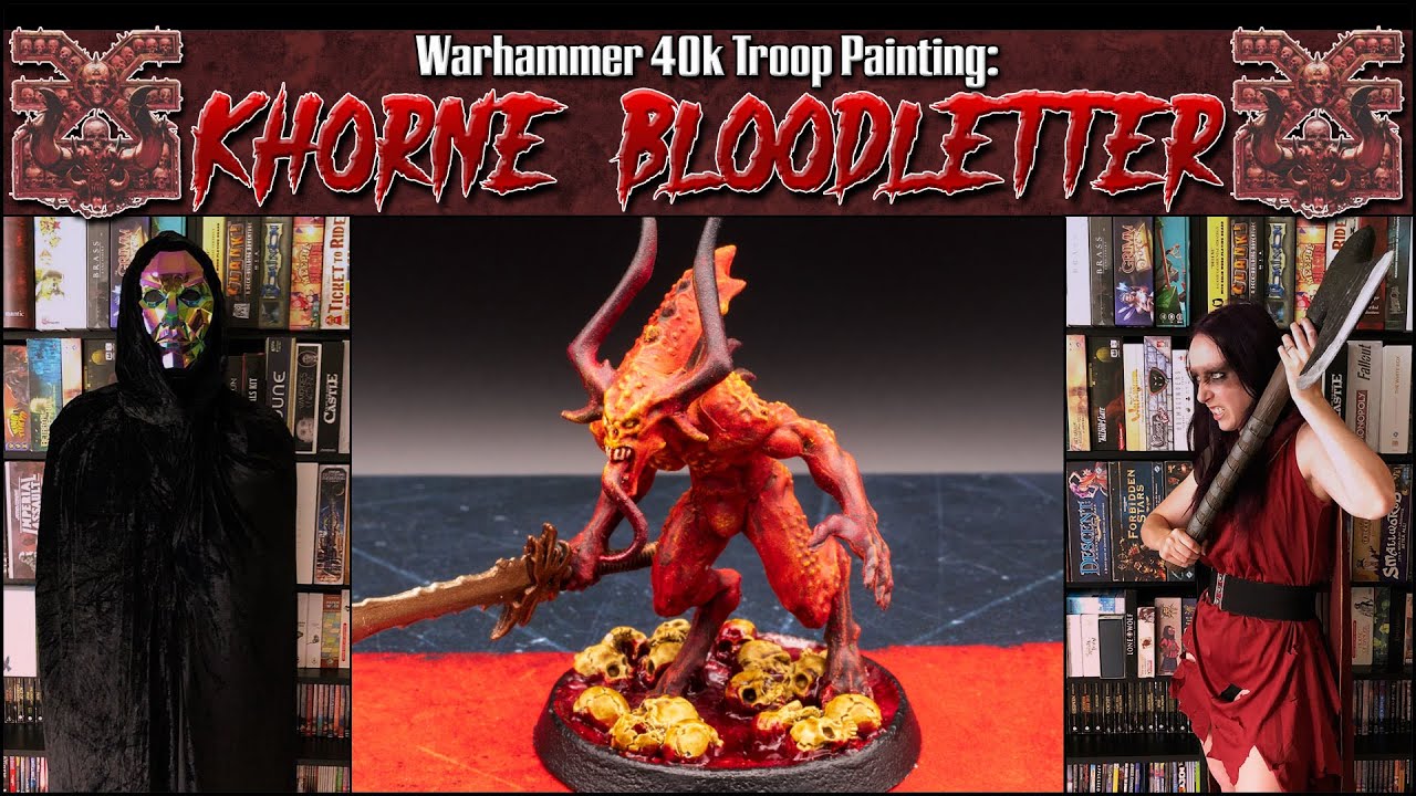 How to Paint Khorne Bloodletters | Warhammer 40k | Miniature Painting Tutorial | Chaos Daemons